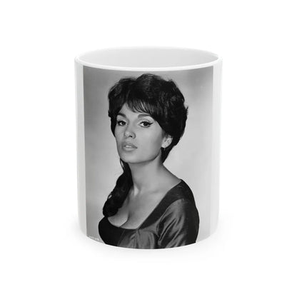 Yvonne Romaine #67 (Vintage Female Icon) White Coffee Mug-11oz-Go Mug Yourself