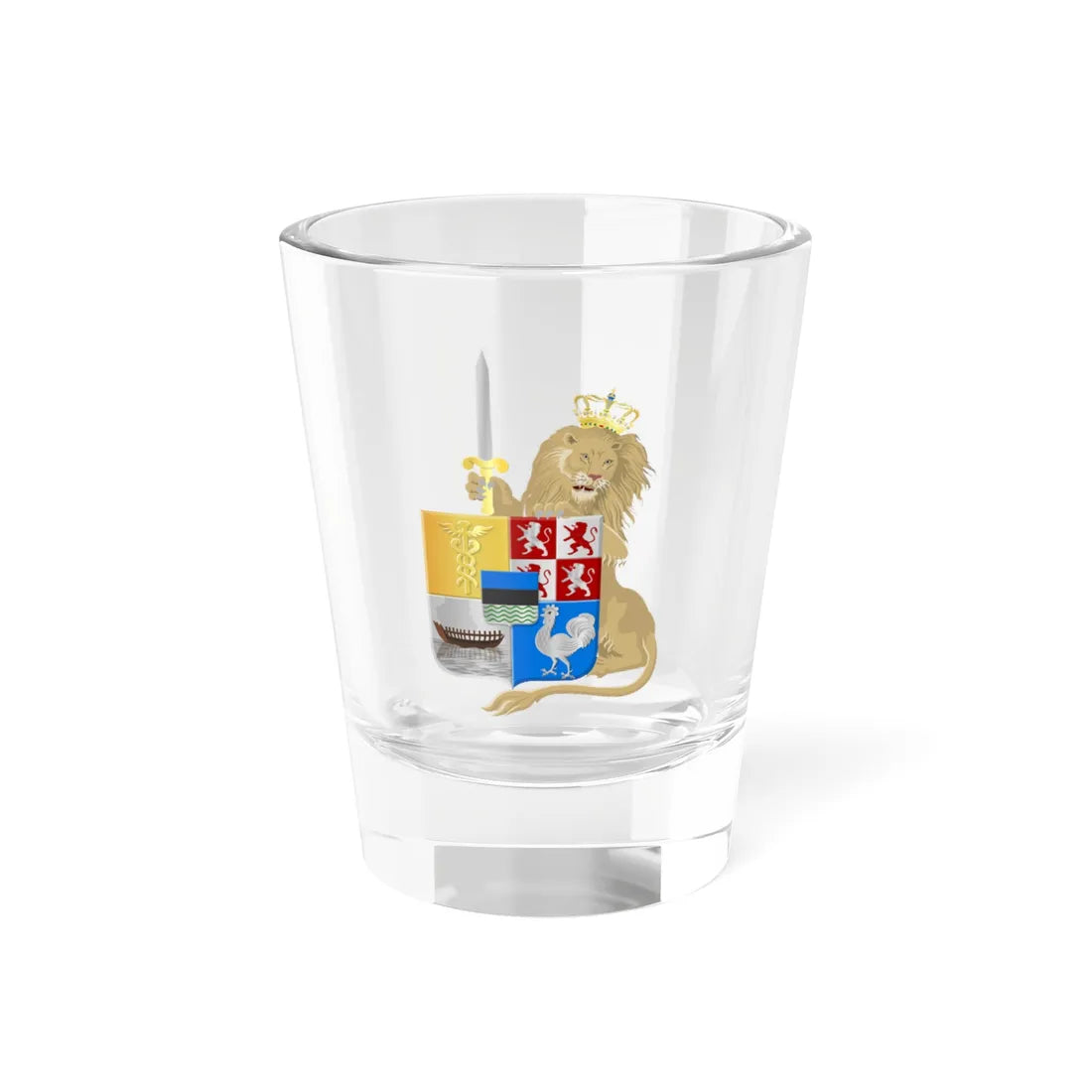 Zaandam wapen (Netherlands) (Coat of Arms) Shot Glass 1.5oz 1.5oz - Go Mug Yourself