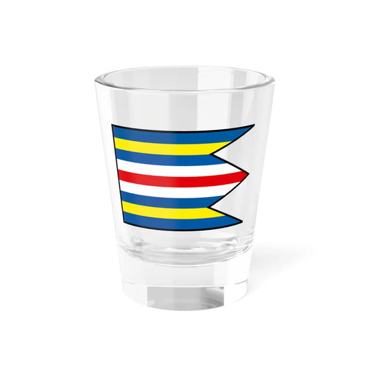 Zahorska Ves Malacky Flag (Slovakia) Shot Glass 1.5oz 1.5oz - Go Mug Yourself
