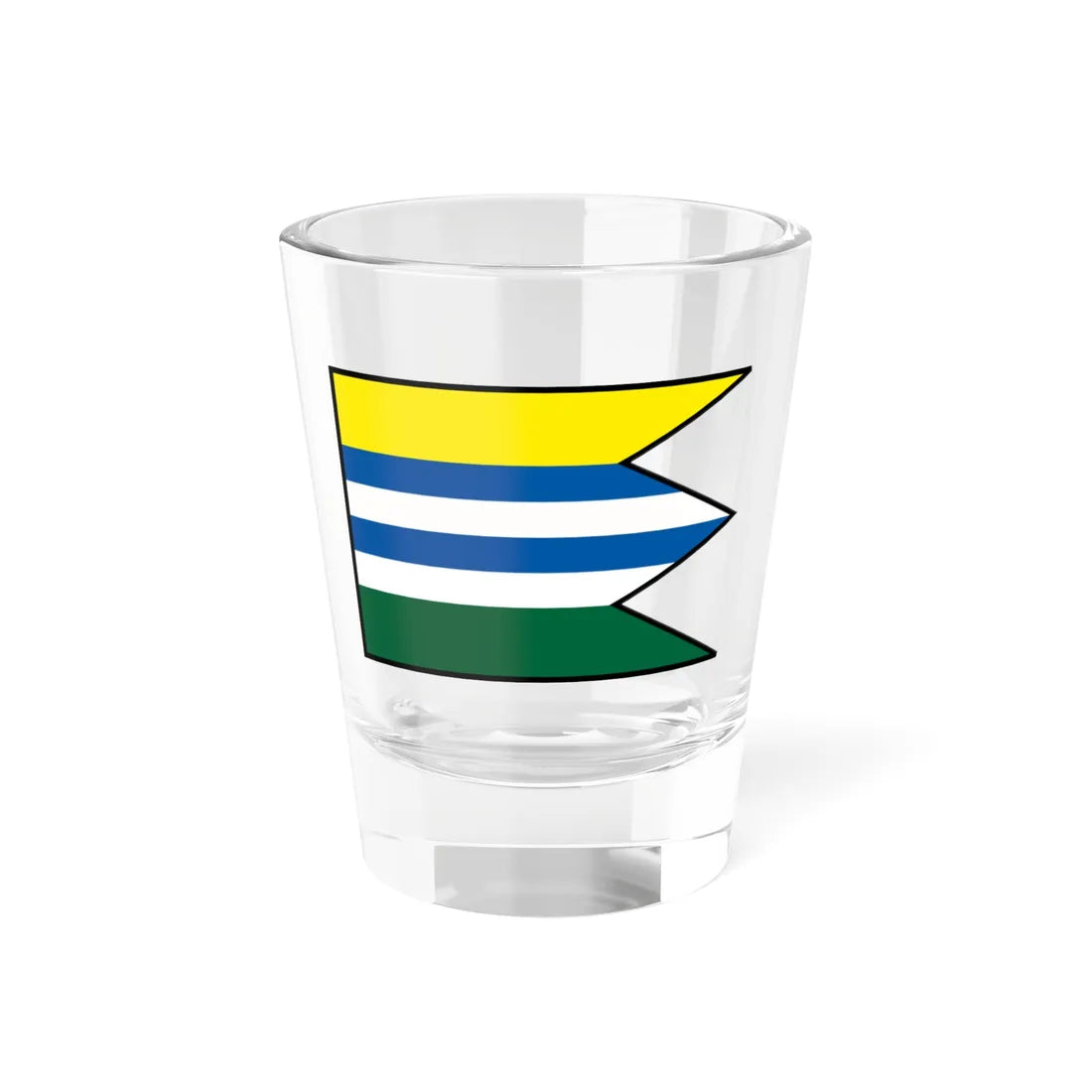 Zalesie Senec Flag (Slovakia) Shot Glass 1.5oz 1.5oz - Go Mug Yourself