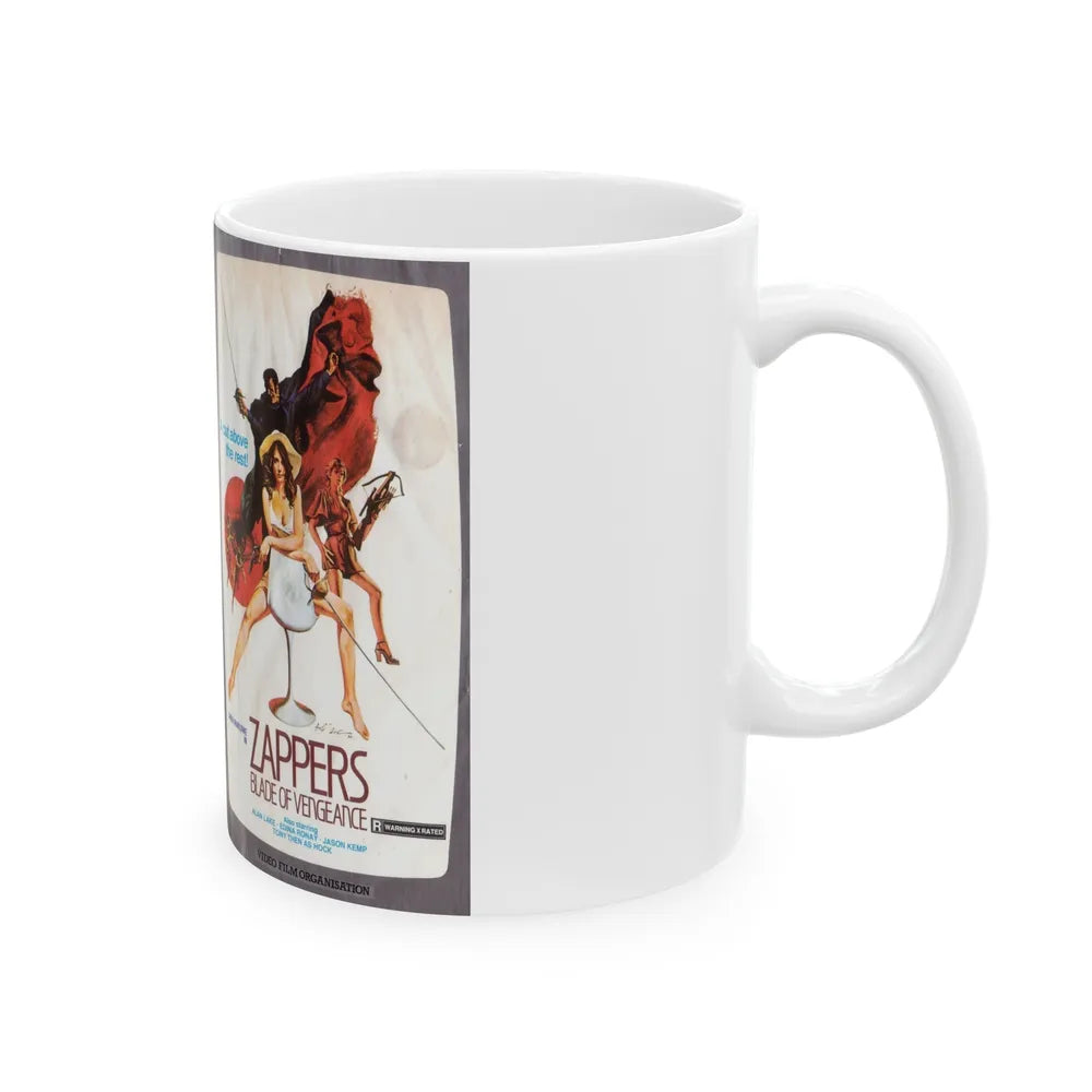 ZAPPERS BLADE OF VENGEANCE (VHS COVER) - White Coffee Mug-Go Mug Yourself