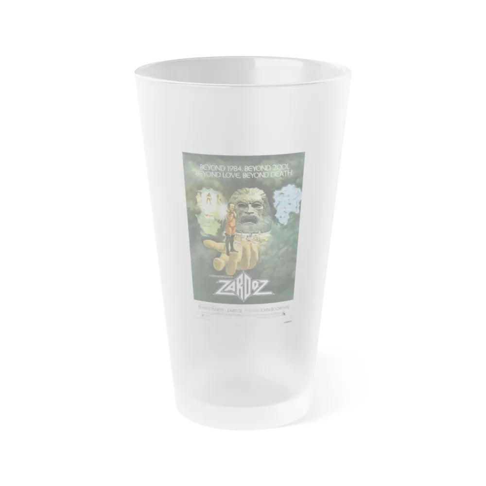 ZARDOZ 1974 Movie Poster - Frosted Pint Glass 16oz-Go Mug Yourself