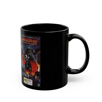 ZARKORR THE INVADER (VHS COVER) - Black Coffee Mug-Go Mug Yourself