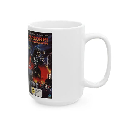 ZARKORR THE INVADER (VHS COVER) - White Coffee Mug-Go Mug Yourself