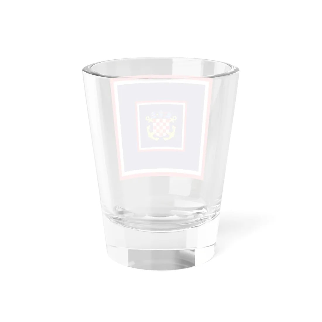Zastava admirala flote OS RH (Croatia) Shot Glass 1.5oz - Go Mug Yourself