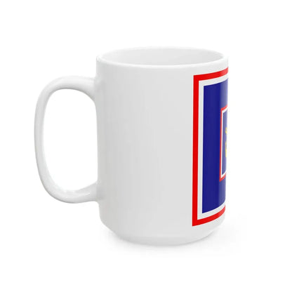 Zastava admirala flote OS RH (Croatia) White Coffee Mug - Go Mug Yourself