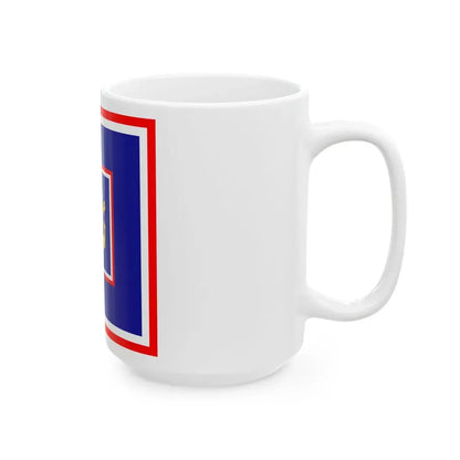 Zastava admirala flote OS RH (Croatia) White Coffee Mug - Go Mug Yourself