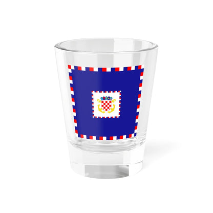 Zastava admirala OS RH (Croatia) Shot Glass 1.5oz 1.5oz - Go Mug Yourself