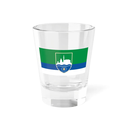Zastava Cazina (Bosnia and Herzegovina) Shot Glass 1.5oz 1.5oz - Go Mug Yourself