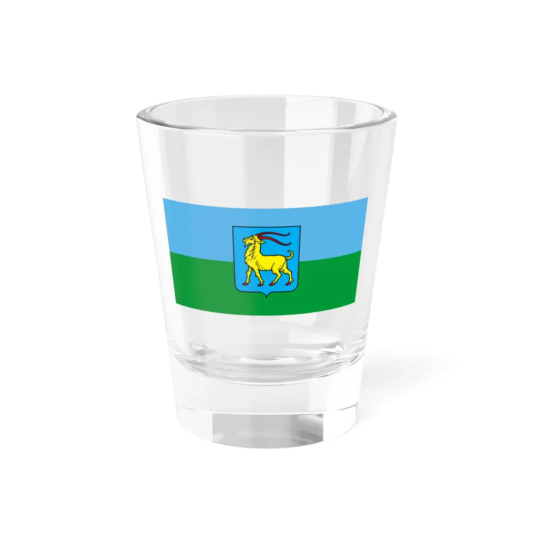 Zastava Istarske županije (Croatia) Shot Glass 1.5oz 1.5oz - Go Mug Yourself