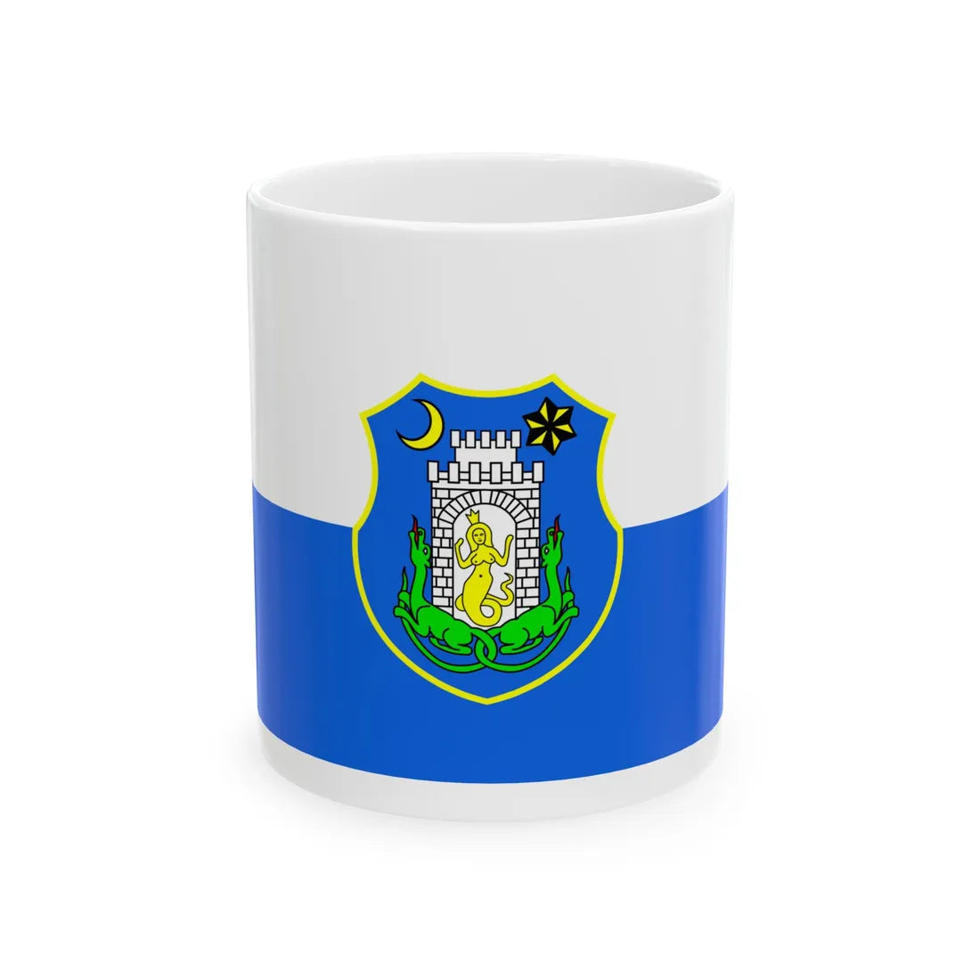 Zastava Kamnika (Slovenia) White Coffee Mug 11oz - Go Mug Yourself
