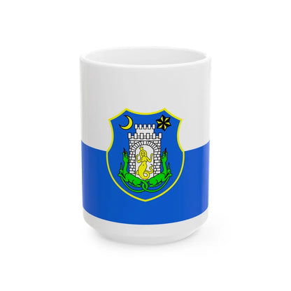 Zastava Kamnika (Slovenia) White Coffee Mug 15oz - Go Mug Yourself