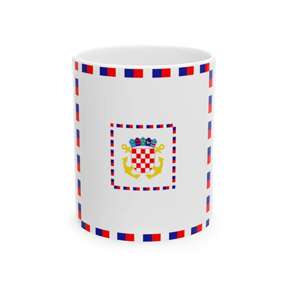 Zastava komodora OS RH (Croatia) White Coffee Mug 11oz - Go Mug Yourself