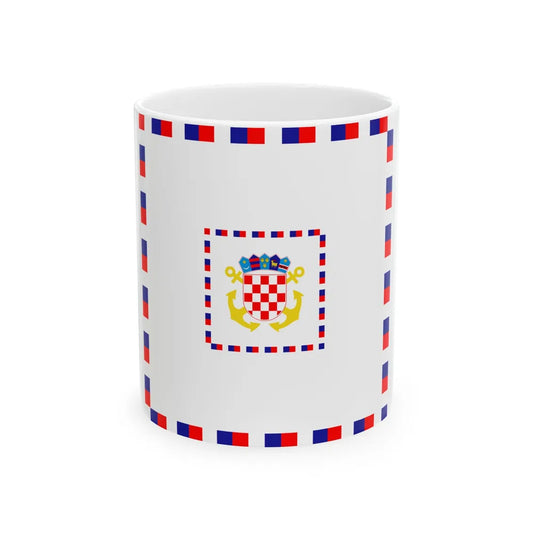 Zastava komodora OS RH (Croatia) White Coffee Mug 11oz - Go Mug Yourself