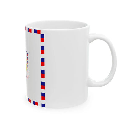 Zastava komodora OS RH (Croatia) White Coffee Mug - Go Mug Yourself