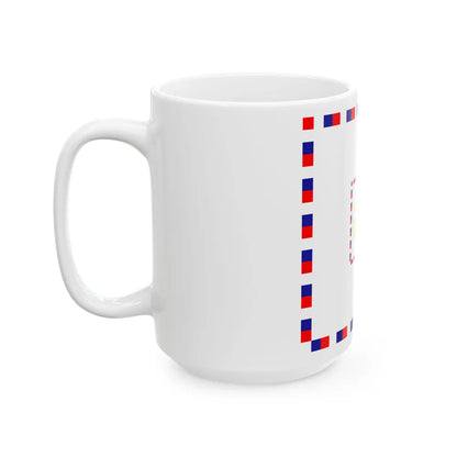 Zastava komodora OS RH (Croatia) White Coffee Mug - Go Mug Yourself