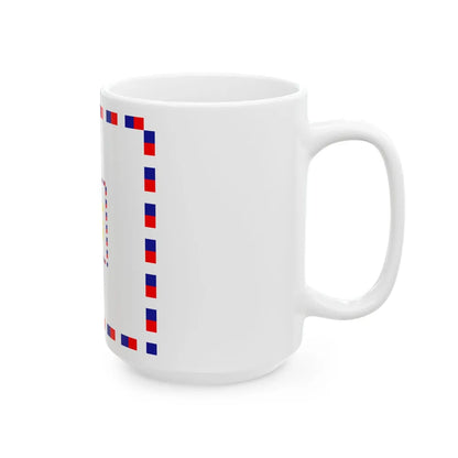 Zastava komodora OS RH (Croatia) White Coffee Mug - Go Mug Yourself