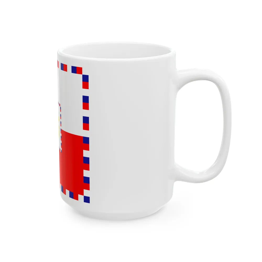 Zastava kontraadmirala OS RH (Croatia) White Coffee Mug - Go Mug Yourself