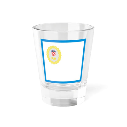 Zastava predsjednika Vlade RH (Croatia) Shot Glass 1.5oz 1.5oz - Go Mug Yourself