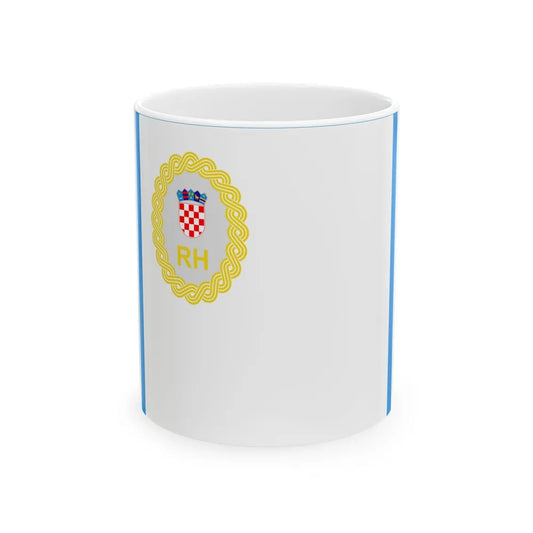 Zastava predsjednika Vlade RH (Croatia) White Coffee Mug 11oz - Go Mug Yourself