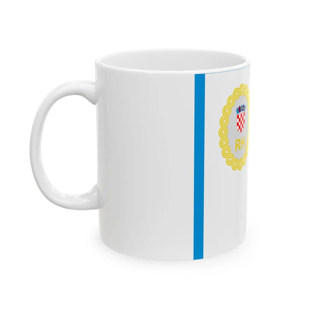 Zastava predsjednika Vlade RH (Croatia) White Coffee Mug - Go Mug Yourself