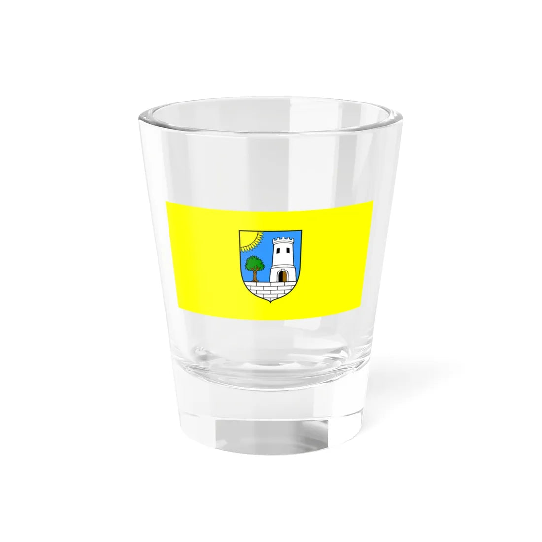 Zastava Tara-Vabrige (Croatia) Shot Glass 1.5oz 1.5oz - Go Mug Yourself