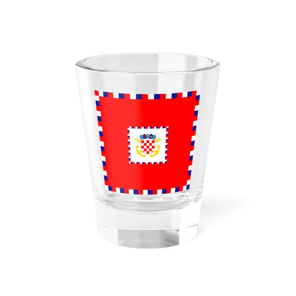 Zastava viceadmirala OS RH (Croatia) Shot Glass 1.5oz 1.5oz - Go Mug Yourself