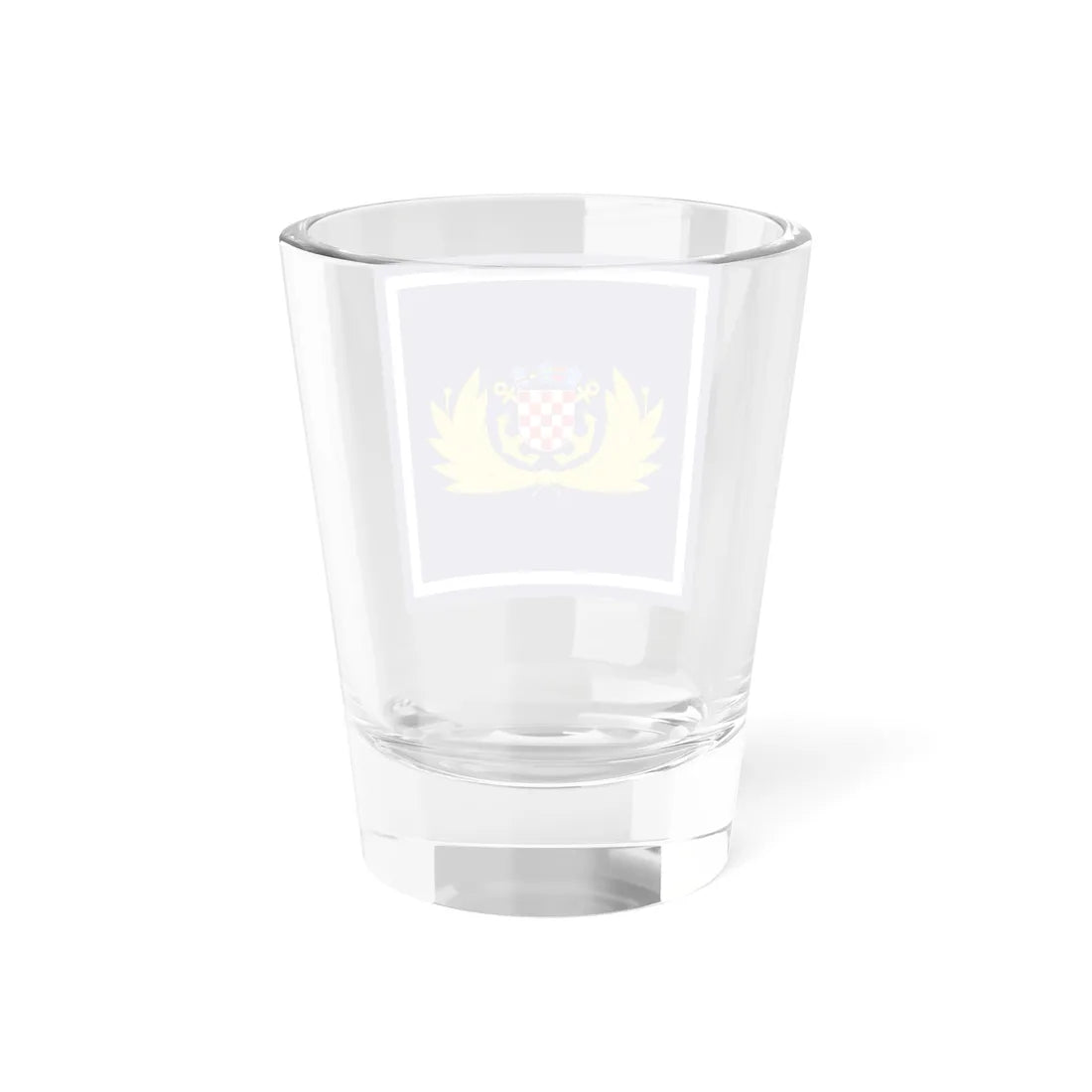 Zastava zapovjednika HRM (Croatia) Shot Glass 1.5oz - Go Mug Yourself