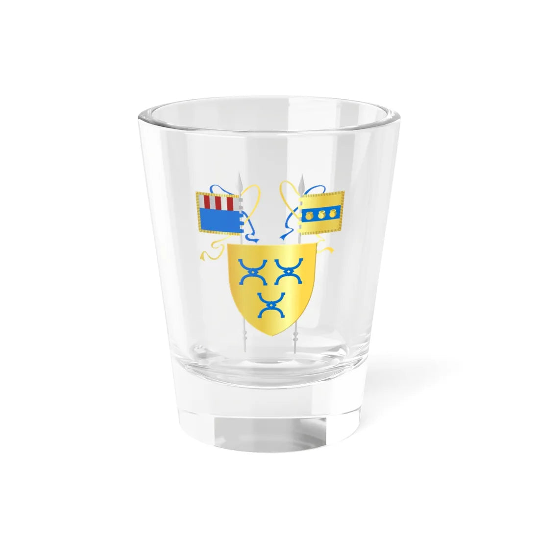 Zaventem wapen (Belgium) (Coat of Arms) Shot Glass 1.5oz 1.5oz - Go Mug Yourself