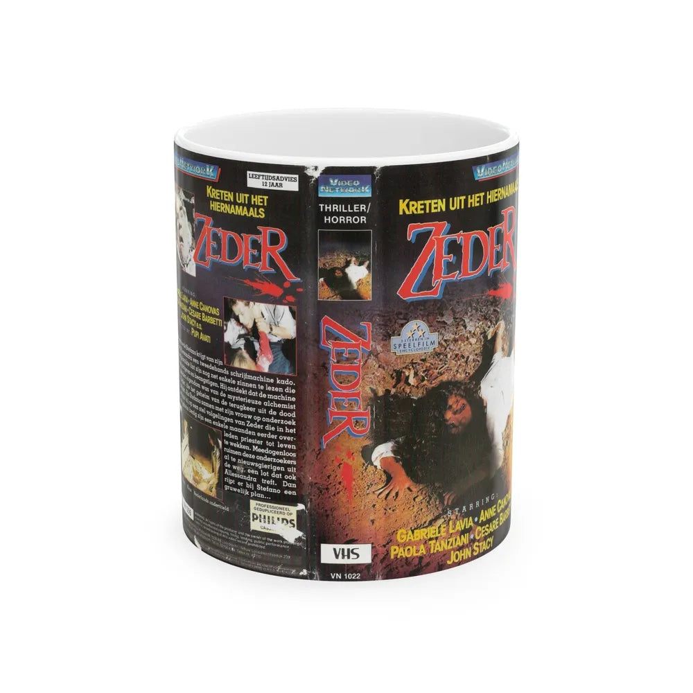 ZEDER (VHS COVER) - White Coffee Mug-11oz-Go Mug Yourself