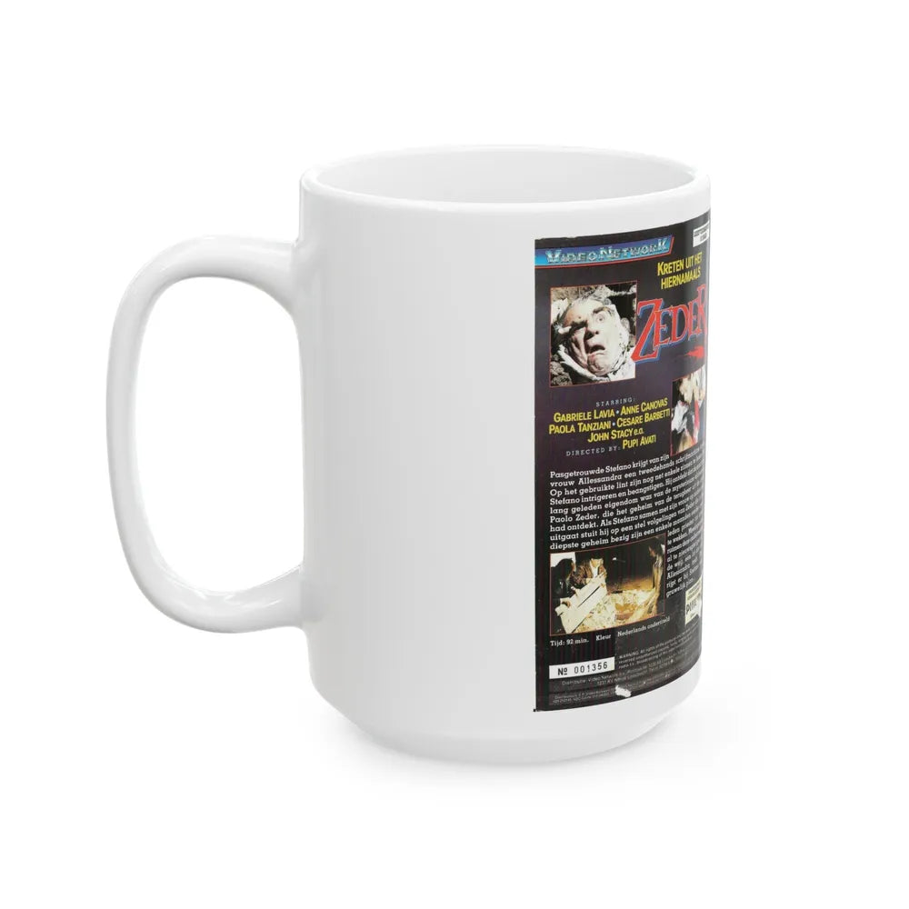 ZEDER (VHS COVER) - White Coffee Mug-Go Mug Yourself