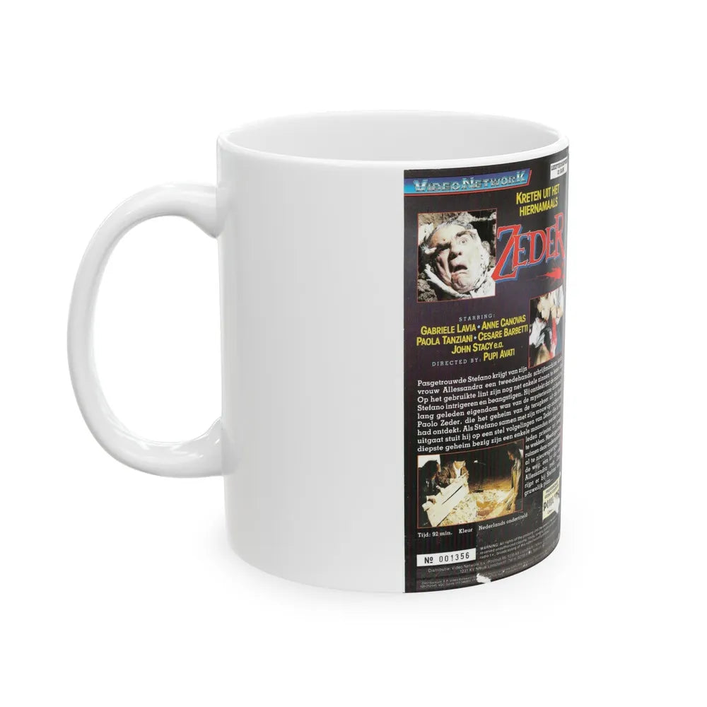 ZEDER (VHS COVER) - White Coffee Mug-Go Mug Yourself