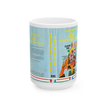 ZEG MAAR JA TEGEN HET LEGER (VHS COVER) - White Coffee Mug 15oz - Go Mug Yourself