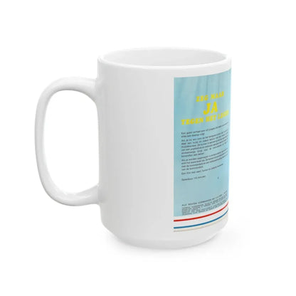 ZEG MAAR JA TEGEN HET LEGER (VHS COVER) - White Coffee Mug - Go Mug Yourself