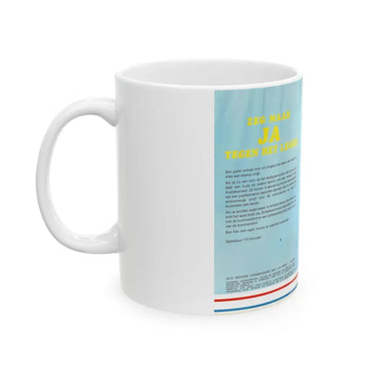 ZEG MAAR JA TEGEN HET LEGER (VHS COVER) - White Coffee Mug - Go Mug Yourself
