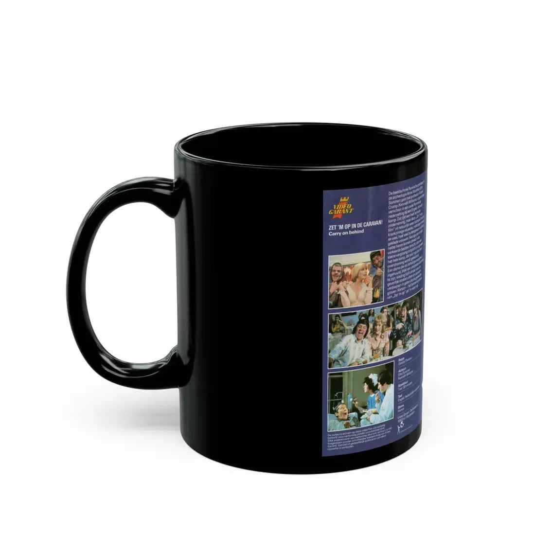 ZETM OP IN DE CARAVAN (VHS COVER) - Black Coffee Mug - Go Mug Yourself