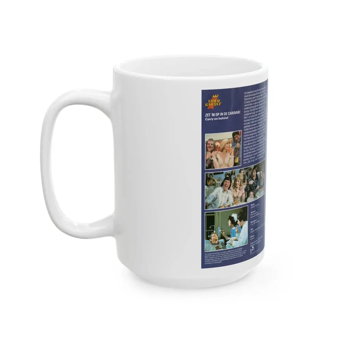 ZETM OP IN DE CARAVAN (VHS COVER) - White Coffee Mug - Go Mug Yourself