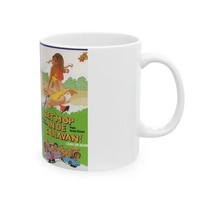 ZETM OP IN DE CARAVAN (VHS COVER) - White Coffee Mug - Go Mug Yourself