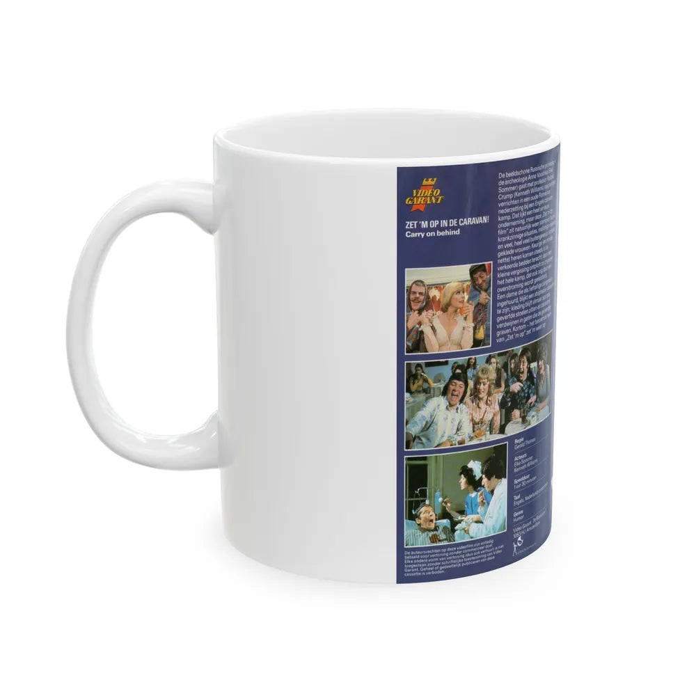 ZETM OP IN DE CARAVAN (VHS COVER) - White Coffee Mug-Go Mug Yourself