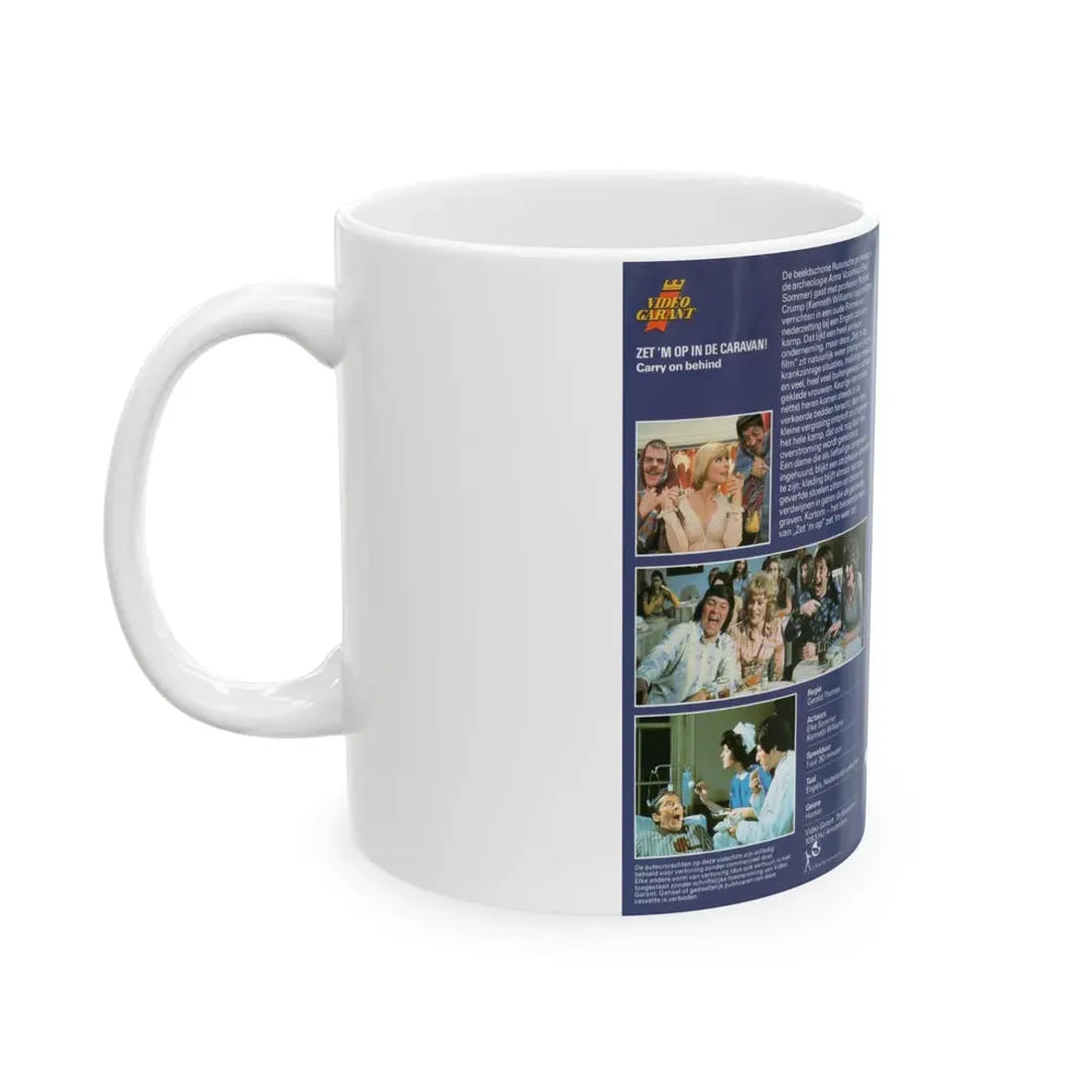 ZETM OP IN DE CARAVAN (VHS COVER) - White Coffee Mug - Go Mug Yourself