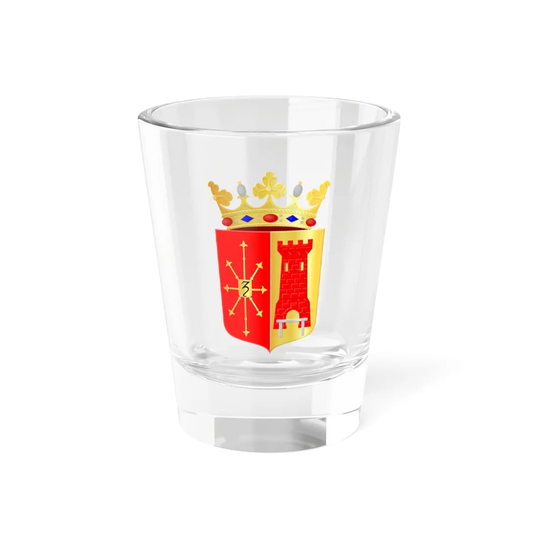 Zevenaar wapen 2018 (Netherlands) (Coat of Arms) Shot Glass 1.5oz 1.5oz - Go Mug Yourself
