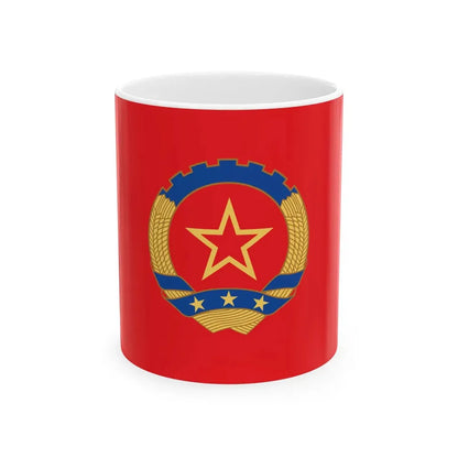Zhang Ding and Zhong Ling Flag of the Peoples Republic of China (China) White Coffee Mug 11oz - Go Mug Yourself