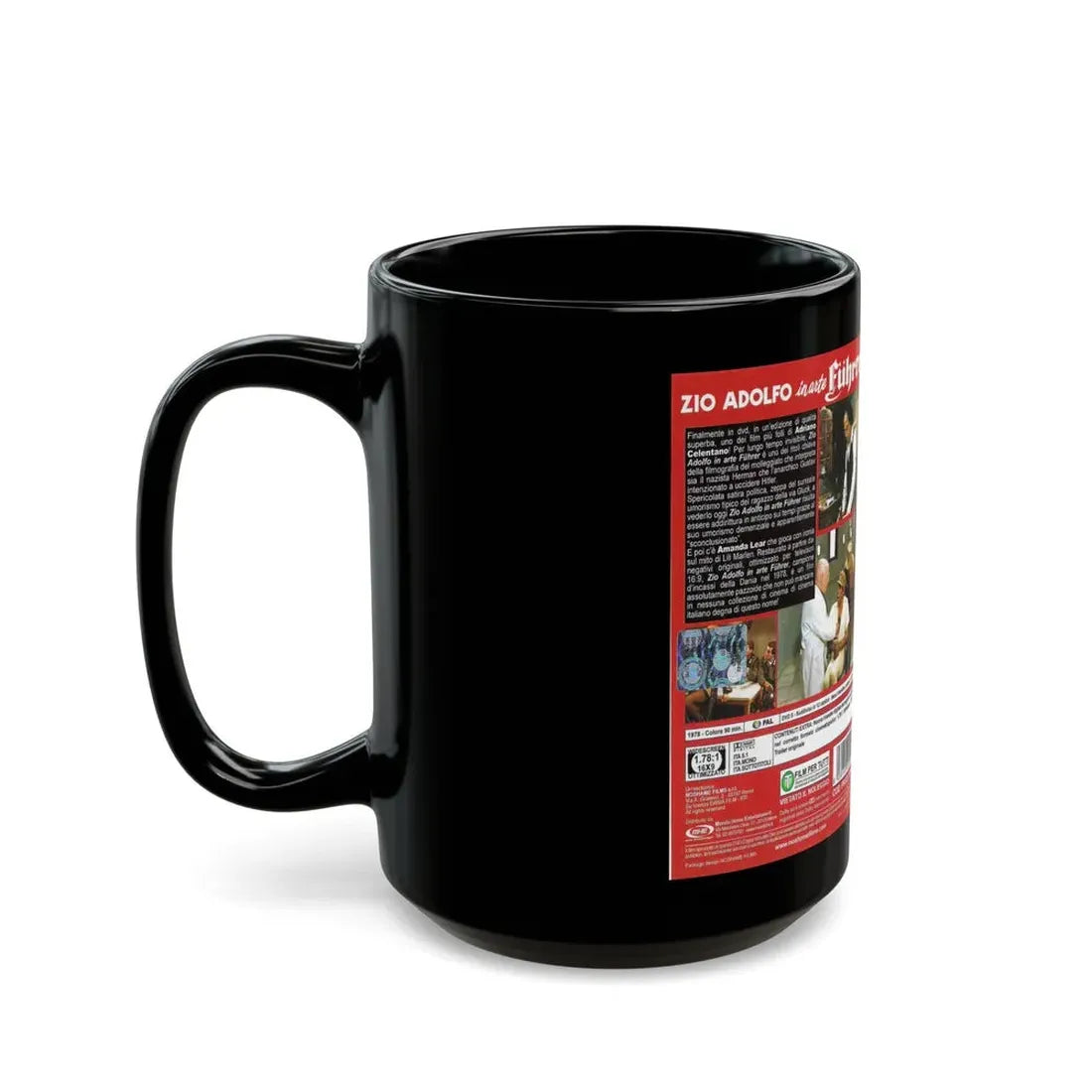ZIO ADOLFO IN ARTE FUHRER (VHS COVER) - Black Coffee Mug - Go Mug Yourself