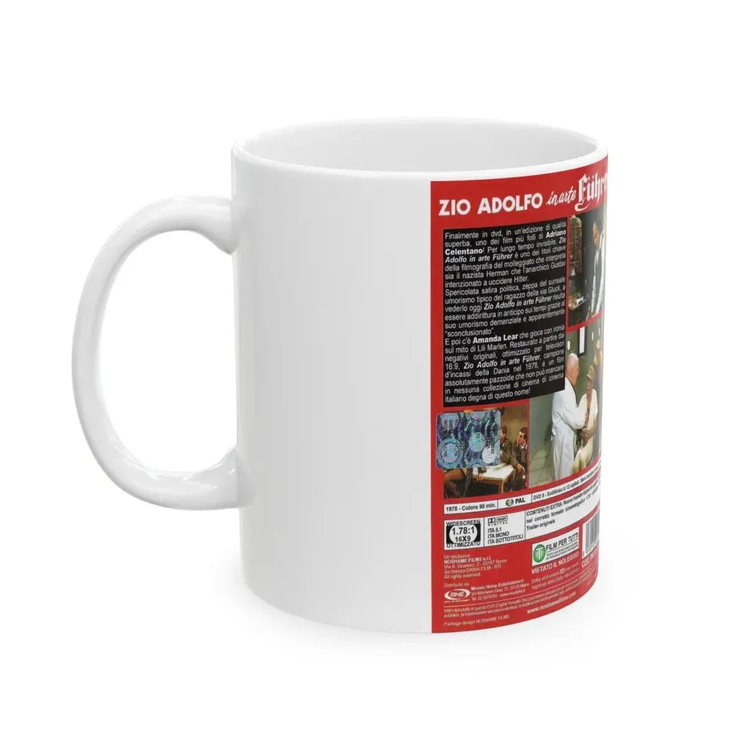ZIO ADOLFO IN ARTE FUHRER (VHS COVER) - White Coffee Mug - Go Mug Yourself