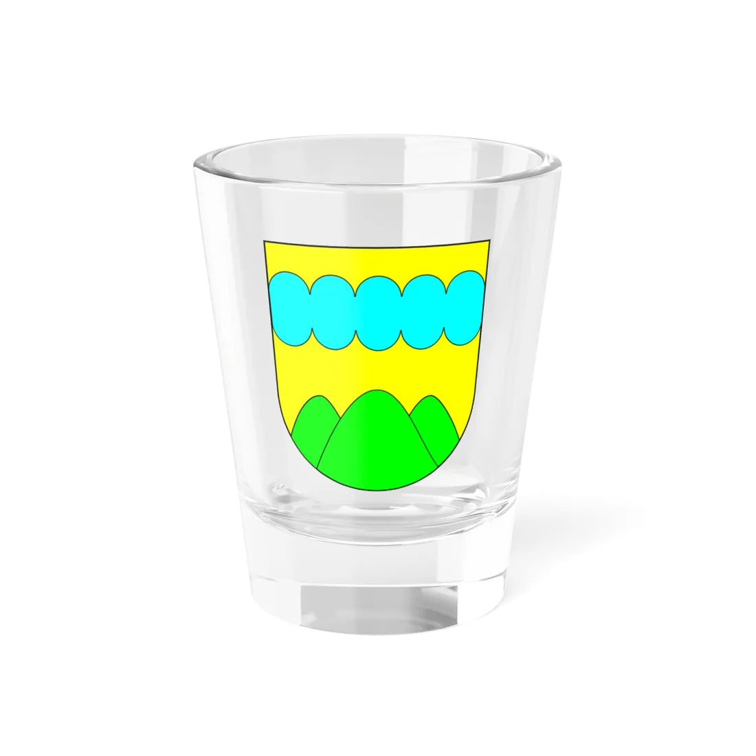 Znak Drahanské vrchviny (Czech Republic) (Coat of Arms) Shot Glass 1.5oz 1.5oz - Go Mug Yourself