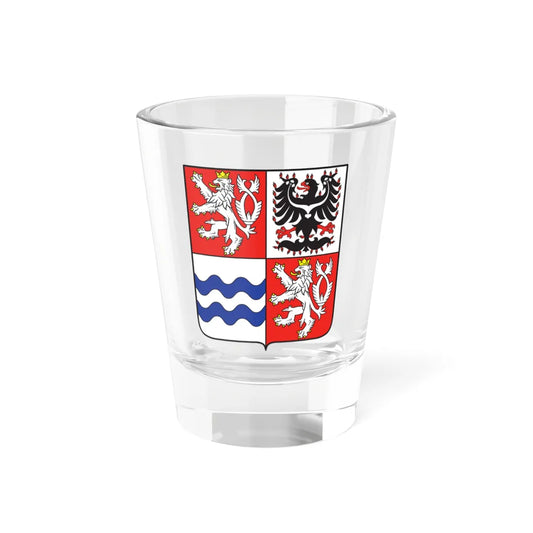 Znak Středočeského kraje (Czech Republic) (Coat of Arms) Shot Glass 1.5oz 1.5oz - Go Mug Yourself