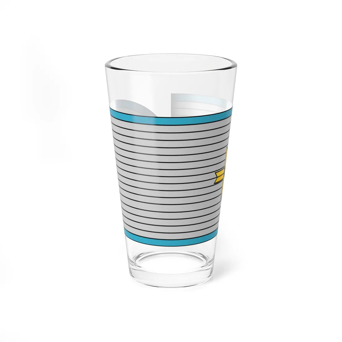 ZNDH Natporučnik h (Croatia) (Military Rank) Pint Glass 16oz 16oz - Go Mug Yourself