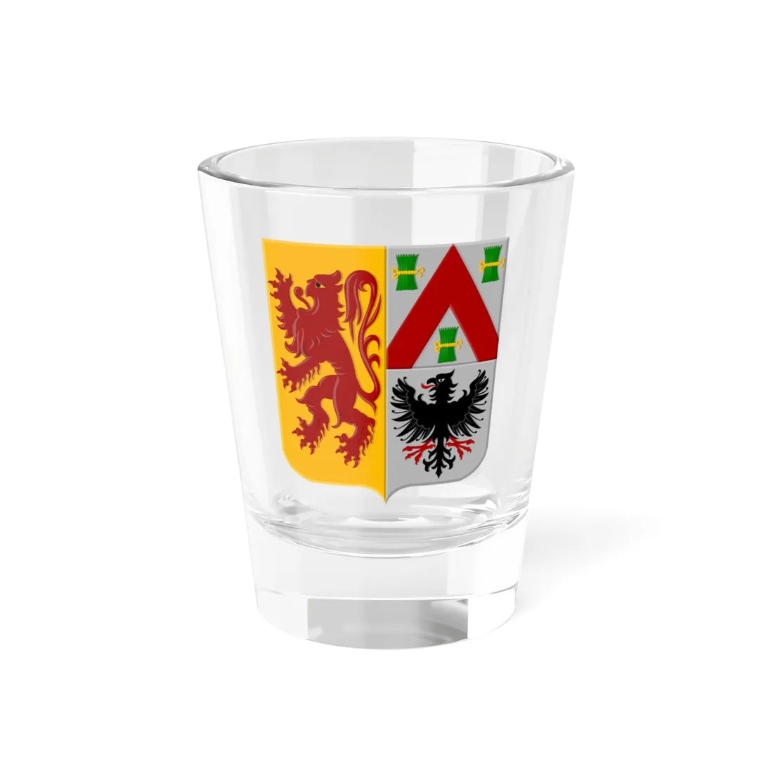 Zoersel wapen (Belgium) (Coat of Arms) Shot Glass 1.5oz 1.5oz - Go Mug Yourself