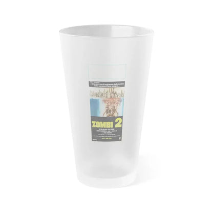 ZOMBI 2 (ITALIAN) 1979 Movie Poster - Frosted Pint Glass 16oz Default Title - Go Mug Yourself