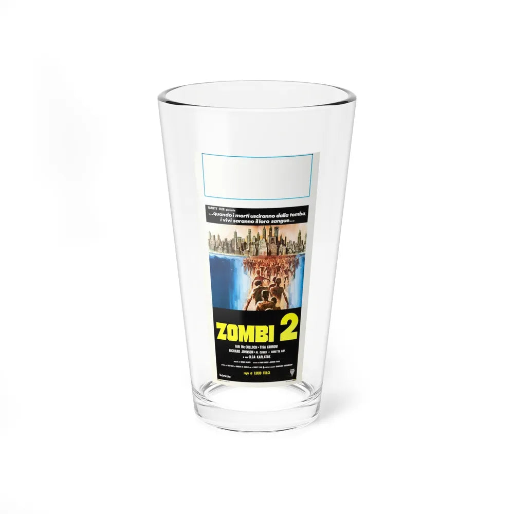 ZOMBI 2 (ITALIAN) 1979 Movie Poster - Pint Glass 16oz-16oz-Go Mug Yourself